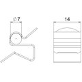 Clip de suspensão para cabo 6-7mm 7,5-12mm Aço Lamela de zinco zinco