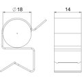 Clip de suspensão para cabo 15-18mm 7,5-12mm Aço Lamela de zinco zinco