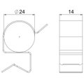 Clip de suspensão para cabo 19-24mm 7,5-12mm Aço Lamela de zinco zinco