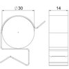 Clip de suspensão para cabo 25-30mm 7,5-12mm Aço Lamela de zinco zinco