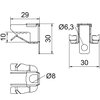 Beam clamp multifunctional 3-8mm Aço Lamela de zinco zinco
