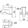 Beam clamp multifunctional 8-14mm Aço Lamela de zinco zinco