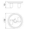 Locknut for ceiling profile clamp M6 Aço Lamela de zinco zinco