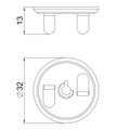 Locknut for ceiling profile clamp M6 Aço Lamela de zinco zinco