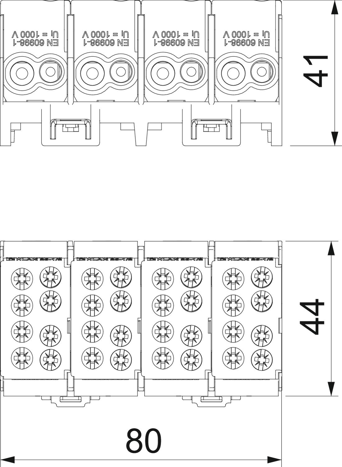 Main line branch terminal 16/25mm² – Imagem 2 de 2