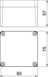 Caixa de alumínio com superfície revestível 80x75x57 Molde de pressão em alumínio Revestimento cromado III