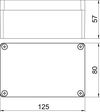 Caixa de alumínio com superfície revestível 125x80x57 Molde de pressão em alumínio Revestimento cromado III