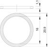 Anel de vedação para rosca M16 Polietileno