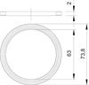 Anel de vedação para rosca M63 Polietileno