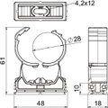 ProQuick clip 27,5-32mm Poliamida branco de sinalização RAL 9003