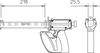 Pistola para cartucho 1 componente preto