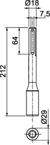 Batente p/ martelo pneumático para Hilti TE54/55 74/75 20mm Aço