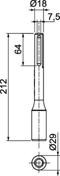 Batente p/ martelo pneumático para Hilti TE54/55 74/75 20mm Aço