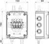 Caixa completa 1x1 FV-String em 1 WR-MPP+MC4 1000V DC cinzento claro RAL 7035