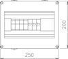 Combiner box PV with 4-string + fuse 900V DC cinzento claro RAL 7035