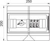 Caixa completa 2 FV-String com seccionador 1000V DC cinzento claro RAL 7035