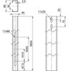 Perfil de estrutura para sistema em espaço aberto 40x80x5650 Aço Galvanizado por imersão a quente após maquinação zinco