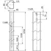 Perfil de estrutura para sistema em espaço aberto 40x80x5705 Aço Galvanizado por imersão a quente após maquinação zinco