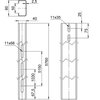 Perfil de estrutura para sistema em espaço aberto 40x80x5760 Aço Galvanizado por imersão a quente após maquinação zinco
