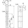 Perfil de estrutura para sistema em espaço aberto 40x80x5815 Aço Galvanizado por imersão a quente após maquinação zinco
