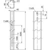 Perfil de estrutura para sistema em espaço aberto 40x80x5870 Aço Galvanizado por imersão a quente após maquinação zinco