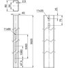 Perfil de estrutura para sistema em espaço aberto 40x80x5925 Aço Galvanizado por imersão a quente após maquinação zinco