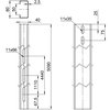 Perfil de estrutura para sistema em espaço aberto 40x80x5090 Aço Galvanizado por imersão a quente após maquinação zinco