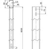 Perfil de estrutura para sistema em espaço aberto 40x80x6035 Aço Galvanizado por imersão a quente após maquinação zinco