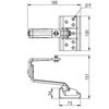 Gancho telhado, perfil aparaf. para sistema telhado inclinado 120x186x150 Aço inoxidável, livre de ferrugem A2 1.4301 brilhante, pós-tratamento aço inoxidável