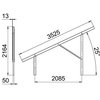 Estrutura pré-montada para sistema em espaço aberto 3236x91x2160 Aço Galvanizado por imersão a quente após maquinação zinco