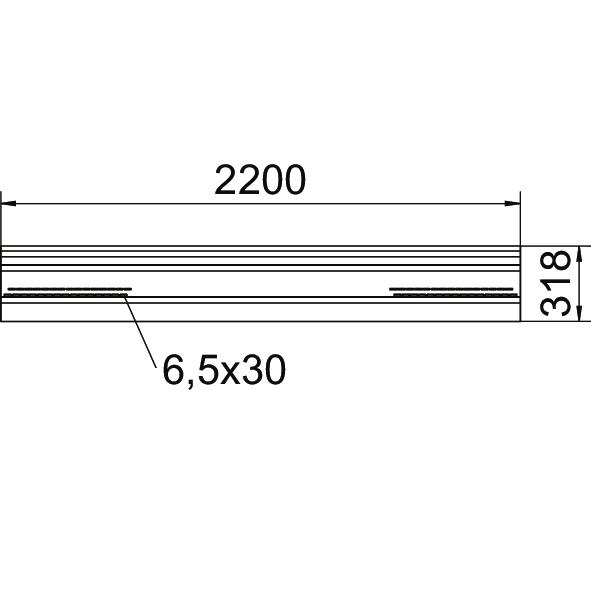 Para-vento para sistema de telhado plano 44x372x2200 Aço Galvanização continua zinco/alumínio, Double Dip zinco – Imagem 2 de 4