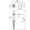 Hanger bolt set for pitched roof system 200x40x30 Aço inoxidável, livre de ferrugem A2 1.4301 aço inoxidável