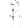 Hanger bolt set for pitched roof system 300x40x30 Aço inoxidável, livre de ferrugem A2 1.4301 aço inoxidável
