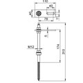 Hanger bolt set for pitched roof system 300x40x30 Aço inoxidável, livre de ferrugem A2 1.4301 aço inoxidável