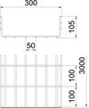 Mesh cable tray SGR 105x300x3000 Aço eletrogalvanizado zinco