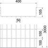 Mesh cable tray SGR 105x400x3000 Aço eletrogalvanizado zinco