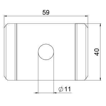 Peça de aperto para parafuso M10 60x40 Aço Galvanizado por imersão a quente após maquinação zinco – Imagem 2 de 4