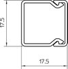 Wall trunking system with base perforation 2000x20x20 Policloreto de vinilo preto RAL 9005