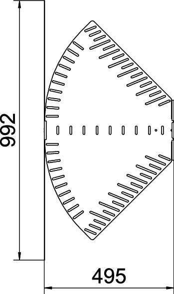 Ângulo variável horizontal 85x500 Aço Galvanizado por imersão a quente após maquinação zinco – Imagem 2 de 2