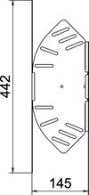Ângulo variável horizontal 110x150 Aço Galvanizado por imersão a quente após maquinação zinco