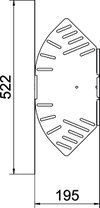 Ângulo variável horizontal 110x200 Aço Galvanizado por imersão a quente após maquinação zinco