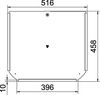 Tampa para derivação em T B400mm Aço Galvanização continua zinco/alumínio, Double Dip zinco