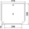 Cover for T piece B300mm Aço inoxidável 1.4571 A4 1.4571 brilhante, pós-tratamento aço inoxidável