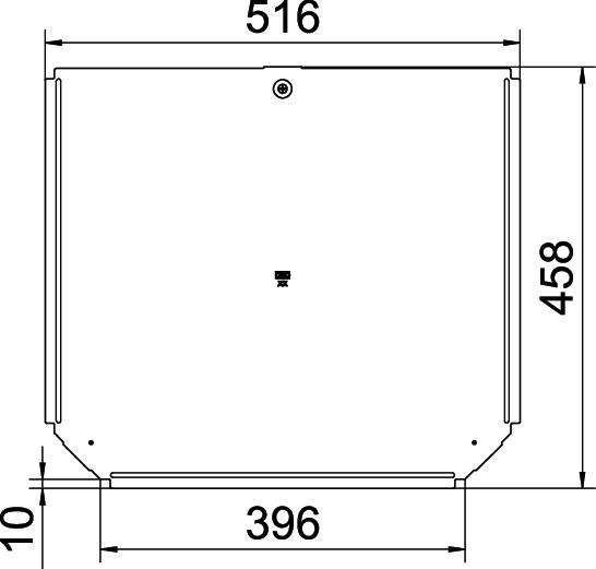 Cover for T piece B400mm Aço inoxidável A4 1.4571 brilhante, pós-tratamento aço inoxidável – Imagem 2 de 2