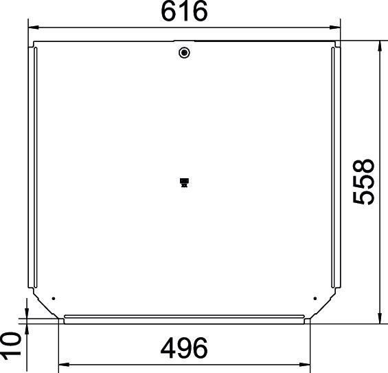 Cover for T piece B500mm Aço inoxidável A4 1.4571 brilhante, pós-tratamento aço inoxidável – Imagem 2 de 2