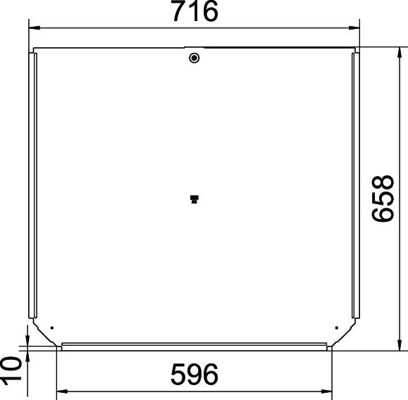 Cover for T piece B600mm Aço inoxidável A4 1.4571 brilhante, pós-tratamento aço inoxidável – Imagem 2 de 2
