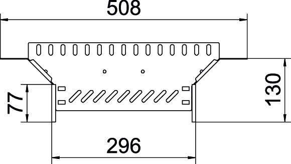 Derivação simples para caminho de cabos em chapa 60x300 Aço inoxidável A4 1.4571 brilhante, pós-tratamento aço inoxidável – Imagem 2 de 2