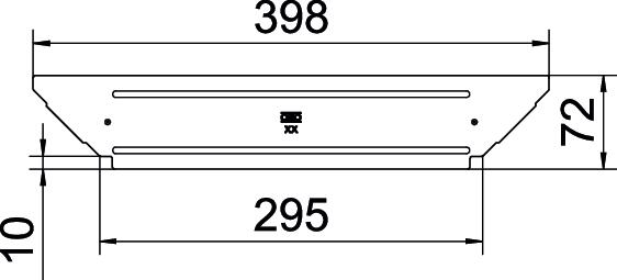 Tampa para derivação simples B300mm Aço inoxidável, livre de ferrugem A2 1.4301 brilhante, pós-tratamento aço inoxidável – Imagem 2 de 2