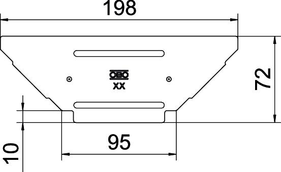Tampa para derivação simples B100mm Aço inoxidável A4 1.4571 brilhante, pós-tratamento aço inoxidável – Imagem 2 de 2