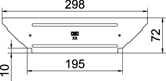 Tampa para derivação simples B200mm Aço Galvanização continua zinco/alumínio, Double Dip zinco – Imagem 2 de 2